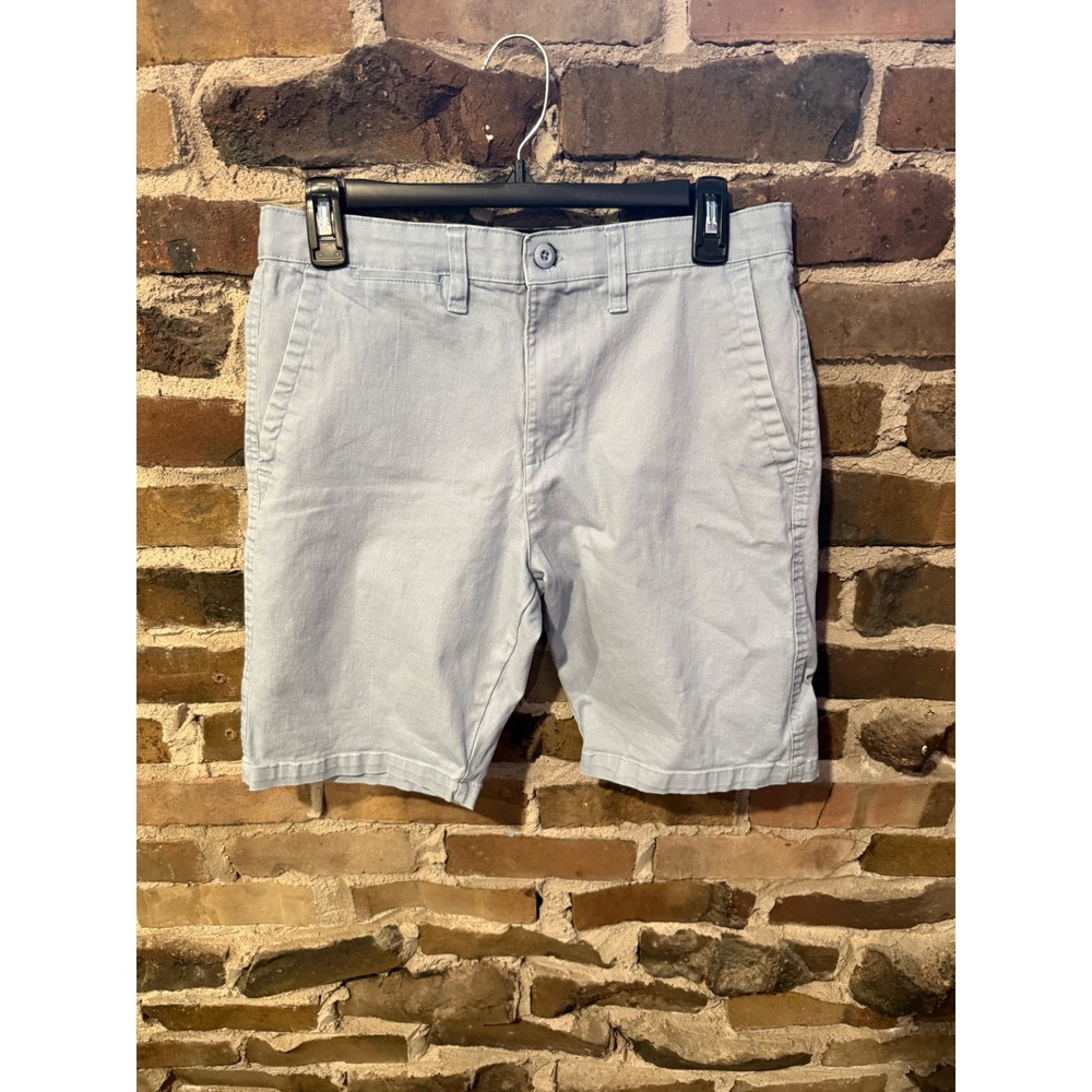 Rugby University Chino Shorts Mens 30 Light Blue Old Money Coastal Stretch